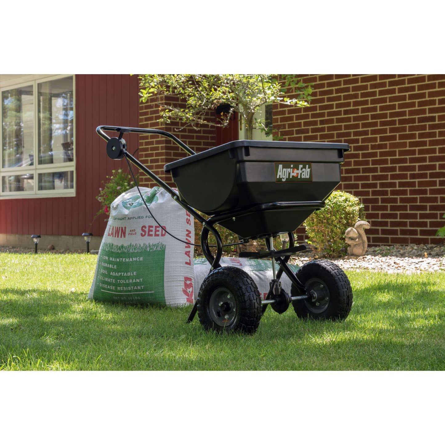  Agri-Fab 10 Ft. W Push Spreader For Fertilizer/Seed 85 Lb