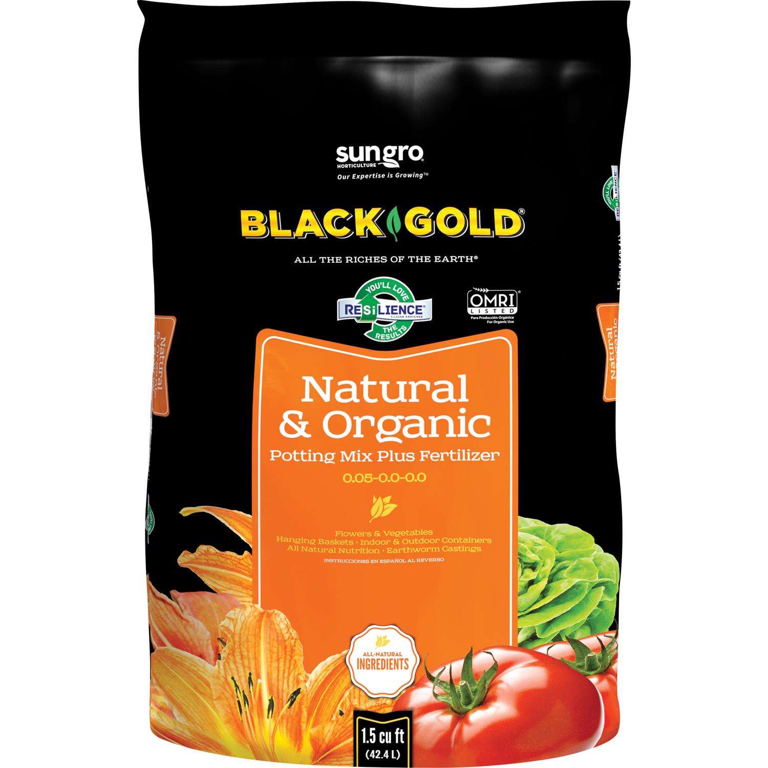  Black Gold Organic All Purpose Potting Mix 1.5 Cu Ft