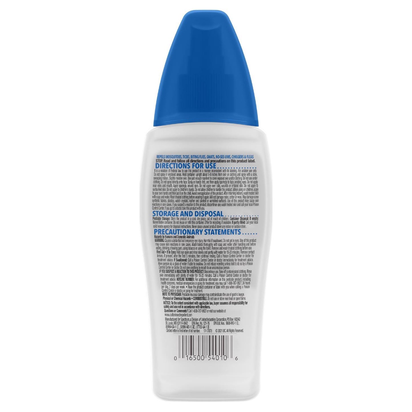  Cutter Skinsations Insect Repellent Liquid For Mosquitoes/Other Flying Insects 6 Oz