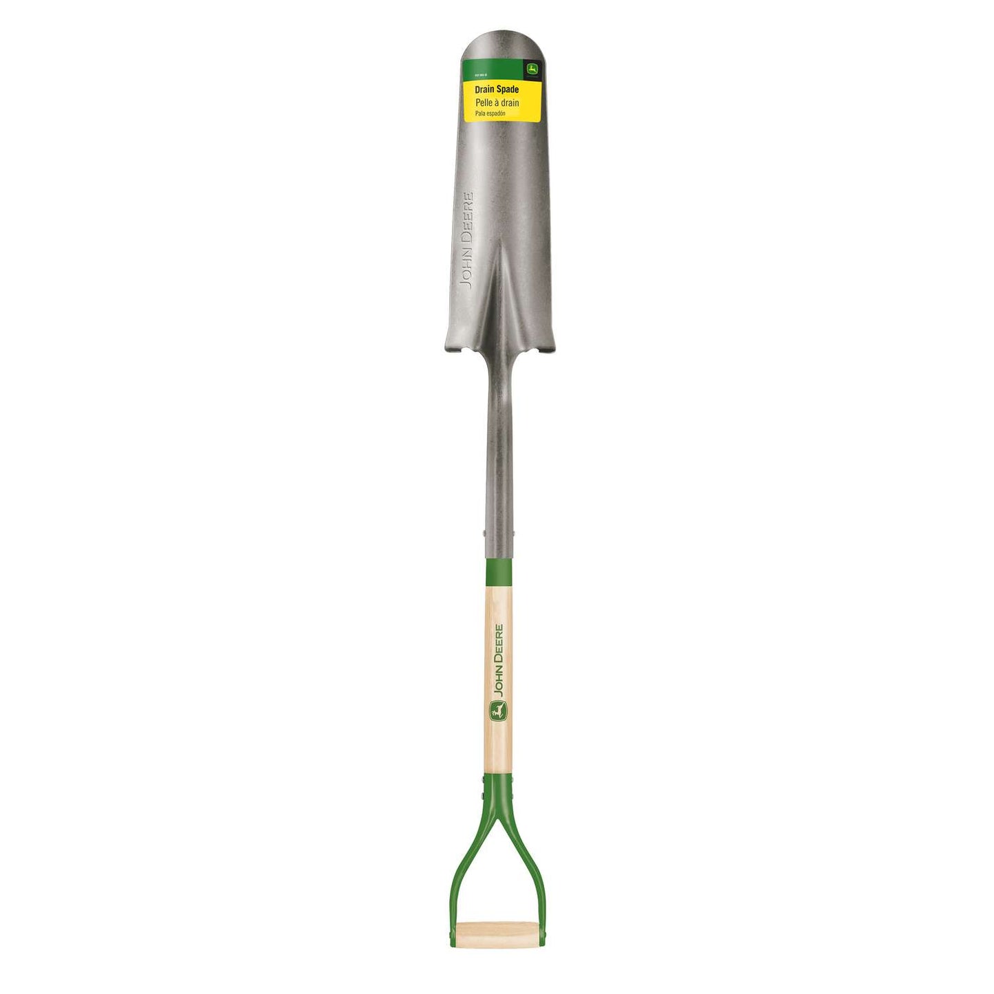  John Deere 42 In. Steel Round Drain Spade Wood Handle