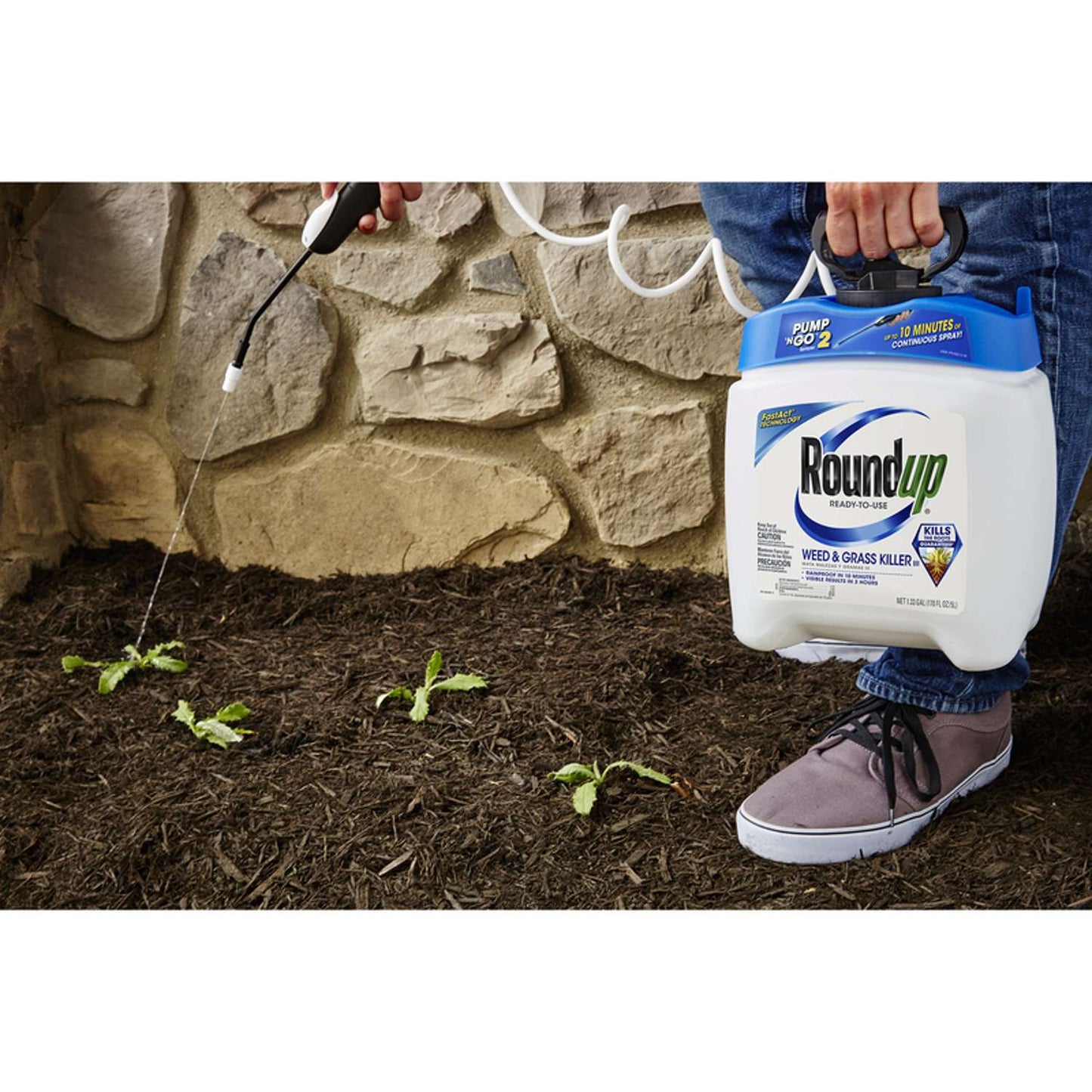  Roundup Fast Act Technology Weed And Grass Killer RTU Liquid 1.33 Gal