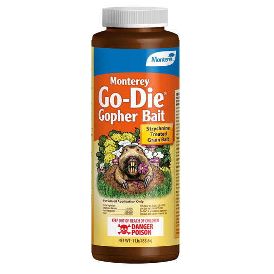  Monterey Go-Die Toxic Bait Granules For Gophers And Moles 1 Lb
