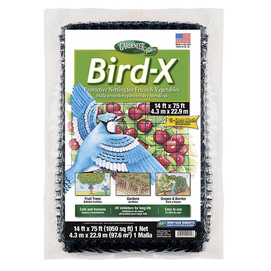  Gardeneer Bird-X 75 Ft. L X 14 Ft. W Bird Netting