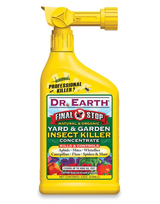  Dr. Earth Final Stop Yard & Garden Organic Insect Killer Liquid Concentrate 32 Oz