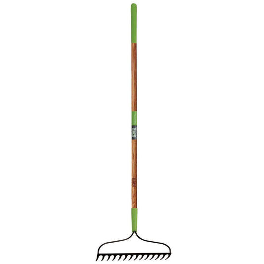 Ames 63 In. 16 Tine Steel Bow Rake Wood Handle