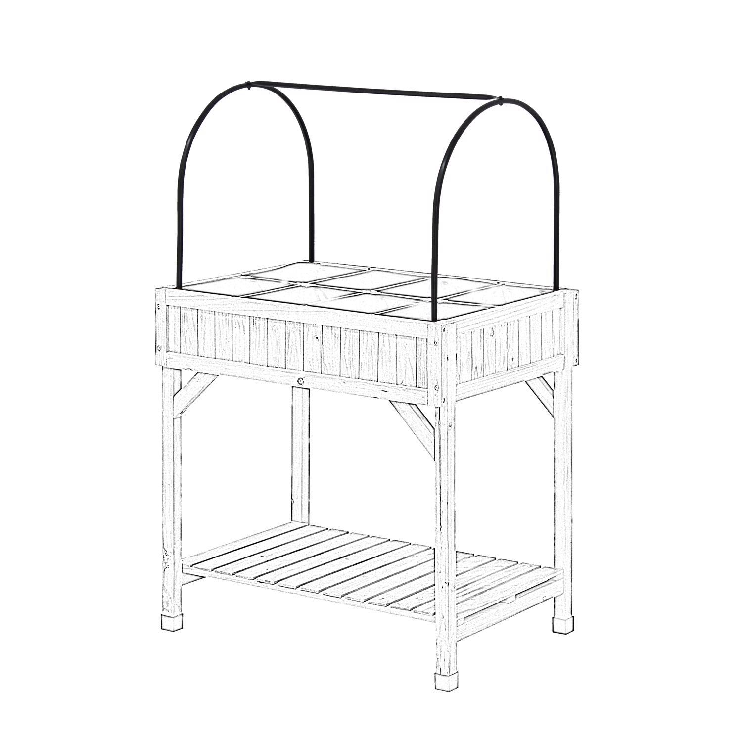  VegTrug Herb Garden Black 53 In. W X 65 In. H Greenhouse
