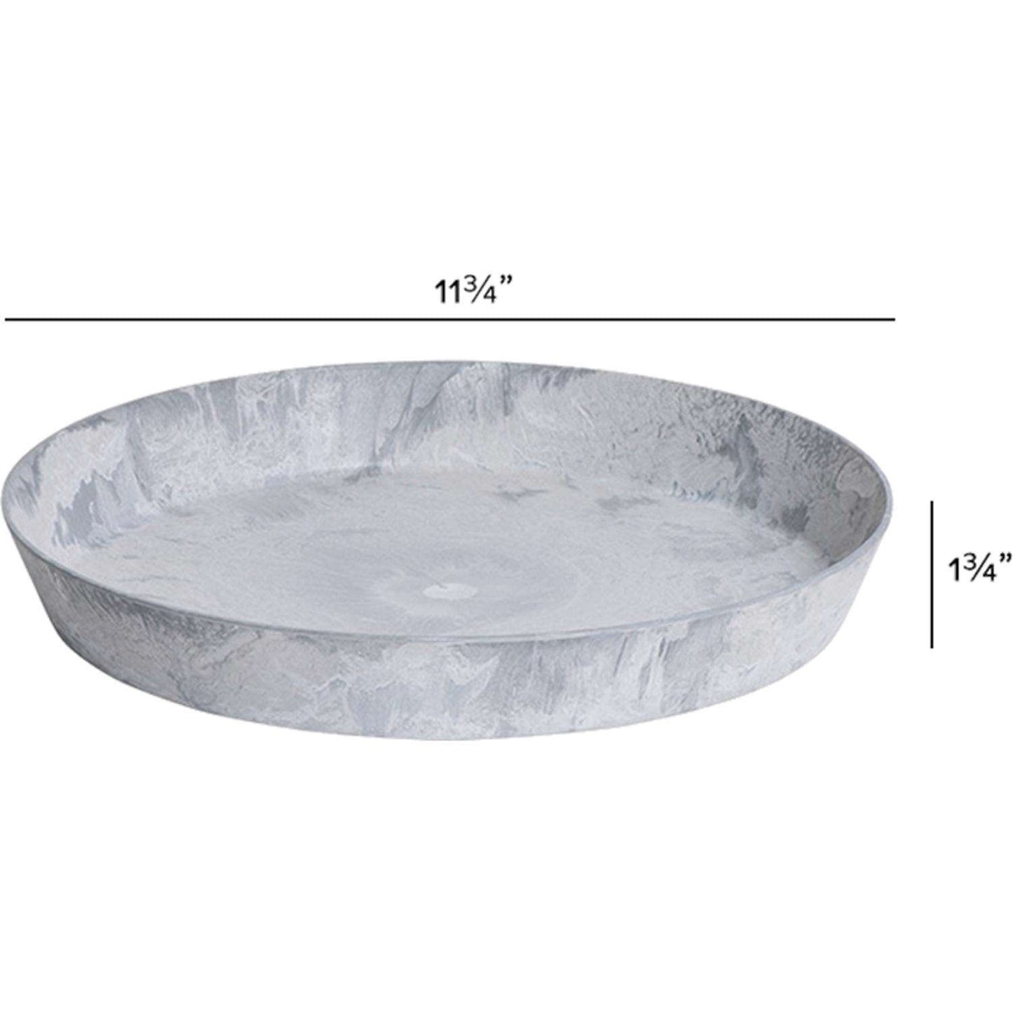  Novelty ArtStone 1.6 In. H X 11.6 In. W X 11.6 In. D X 11.6 In. D Resin Napa Tray Planter Gray