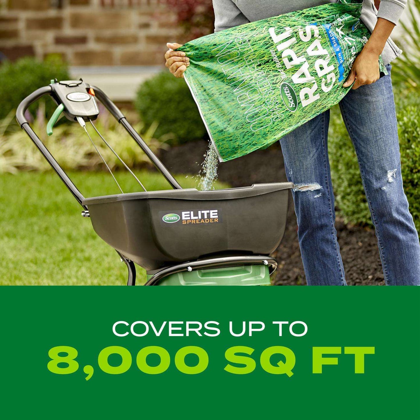  Scotts Turf Builder Rapid Grass Mixed Sun Or Shade Grass Seed And Fertilizer 16 Lb
