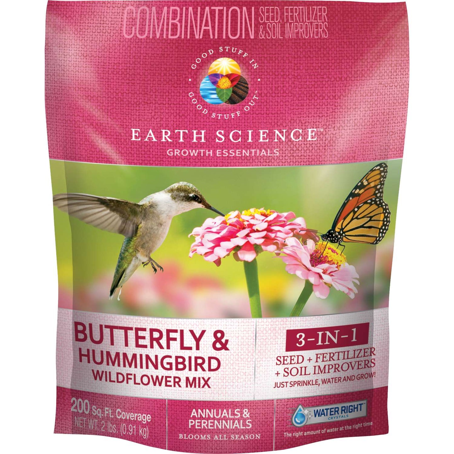  Earth Science Growth Essentials Full Sun Fertilizer, Seed & Soil Improver 2 Lb