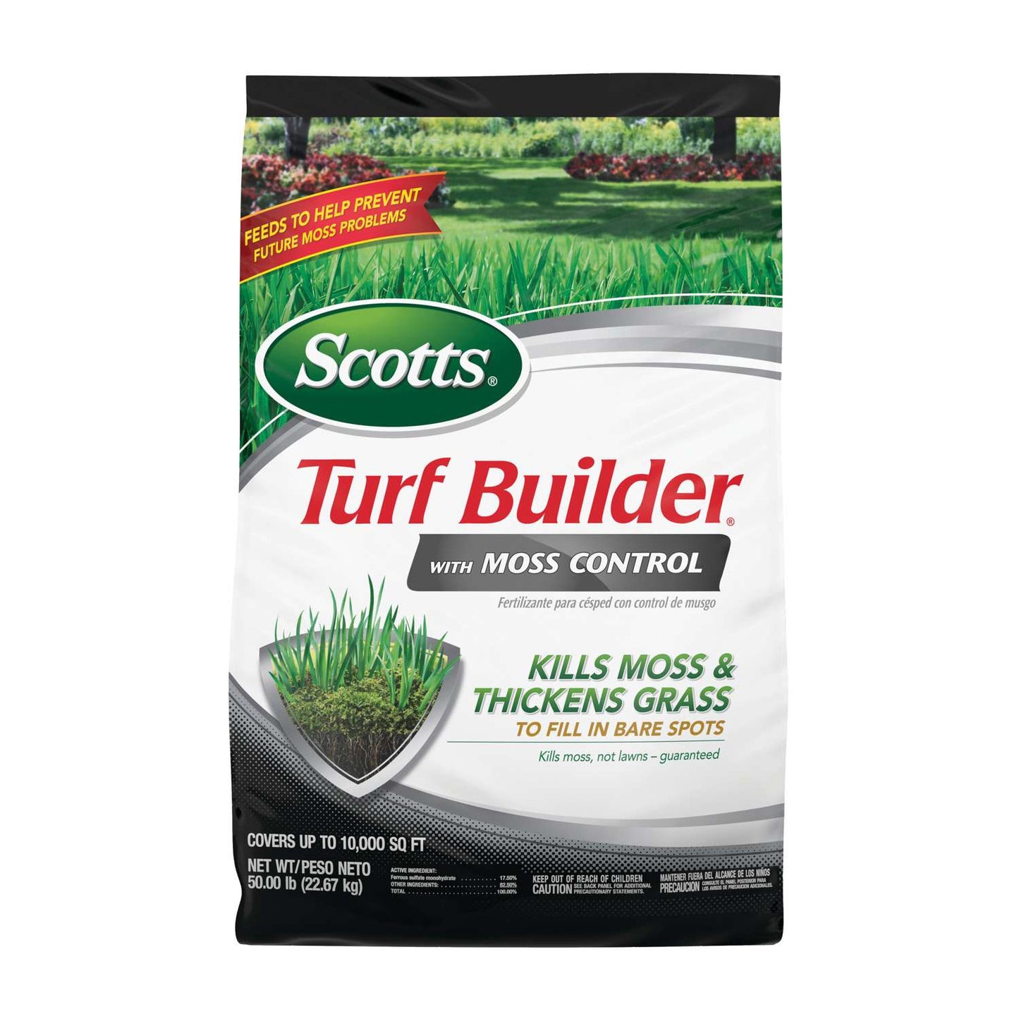  Scotts Turf Builder Moss And Fungus Control Lawn Fertilizer For All Grasses 10000 Sq Ft
