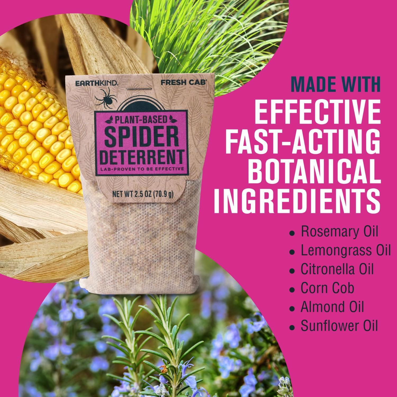  EarthKind Fresh Cab Insect Repellent Pouch For Spiders 10 Oz