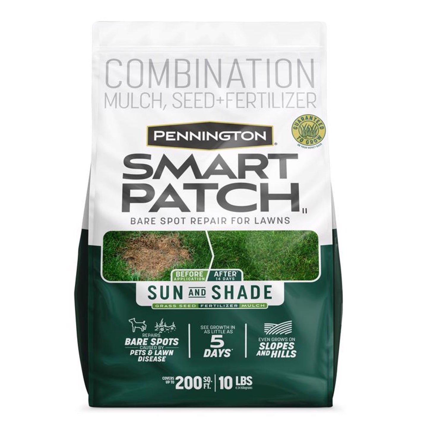 Pennington Smart Patch Mixed Sun Or Shade Seed/Fertilizer/Mulch Repair Kit 10 Lb