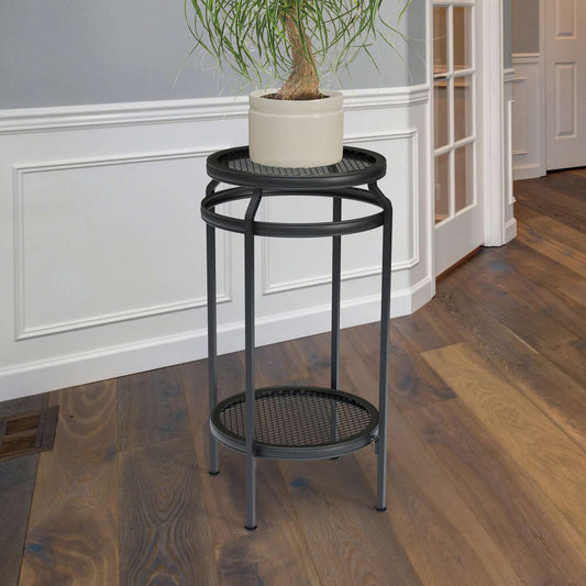  Panacea 20 In. H Black Steel Plant Stand