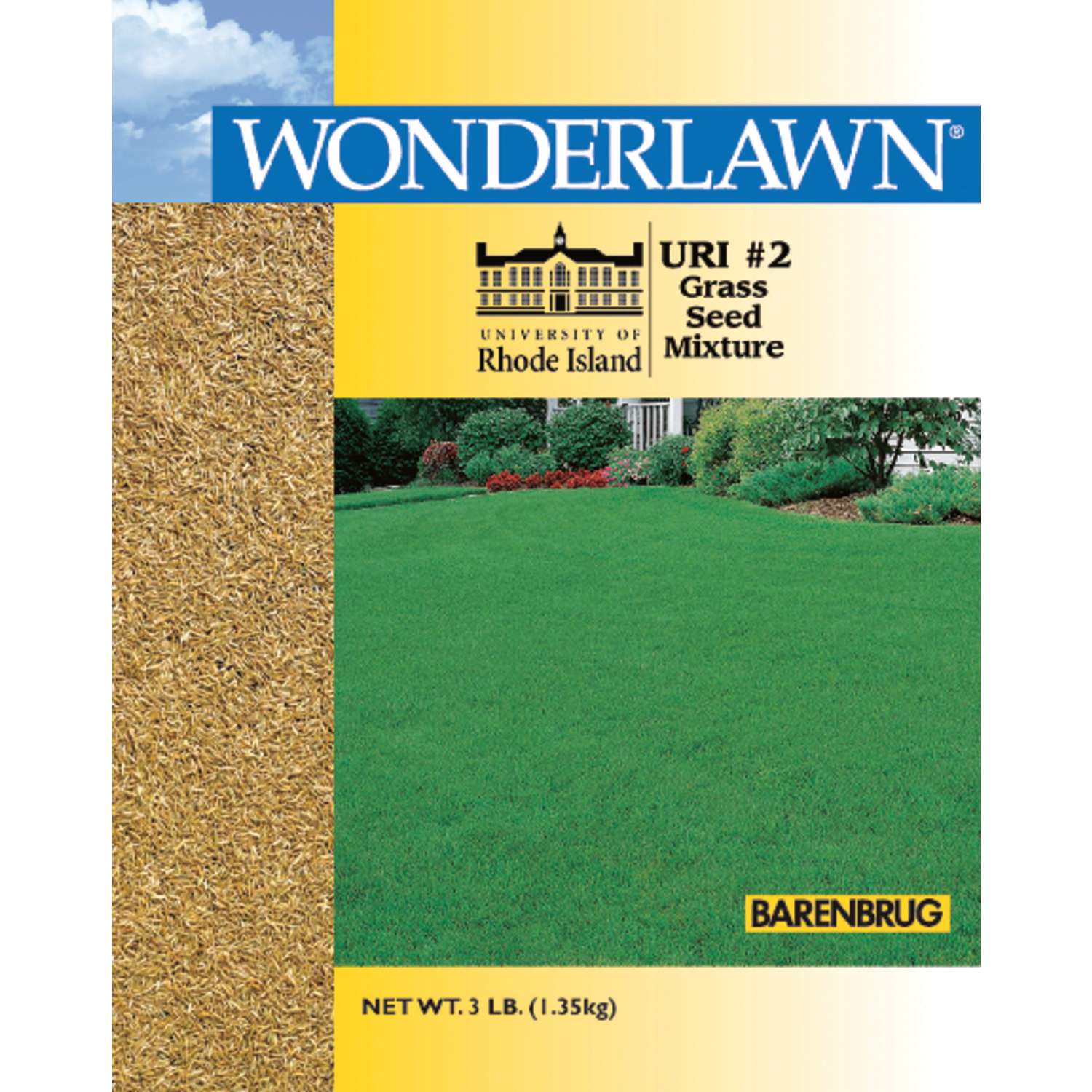  Barenbrug Wonderlawn Mixed Full Sun/Light Shade Grass Seed 3 Lb