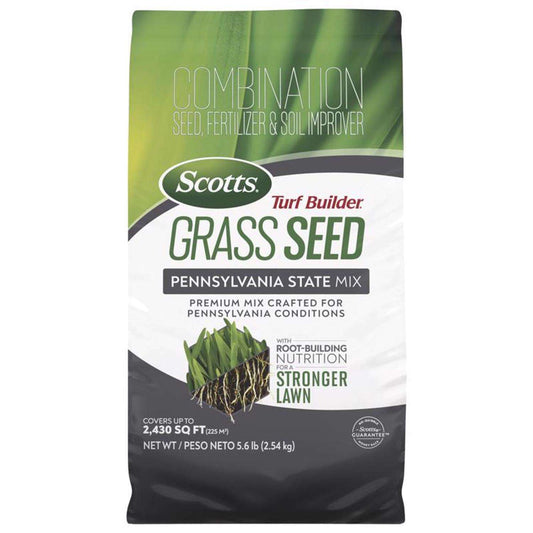  Scotts Turf Builder Pennsylvania Sun Or Shade Fertilizer/Seed/Soil Improver 5.6 Lb