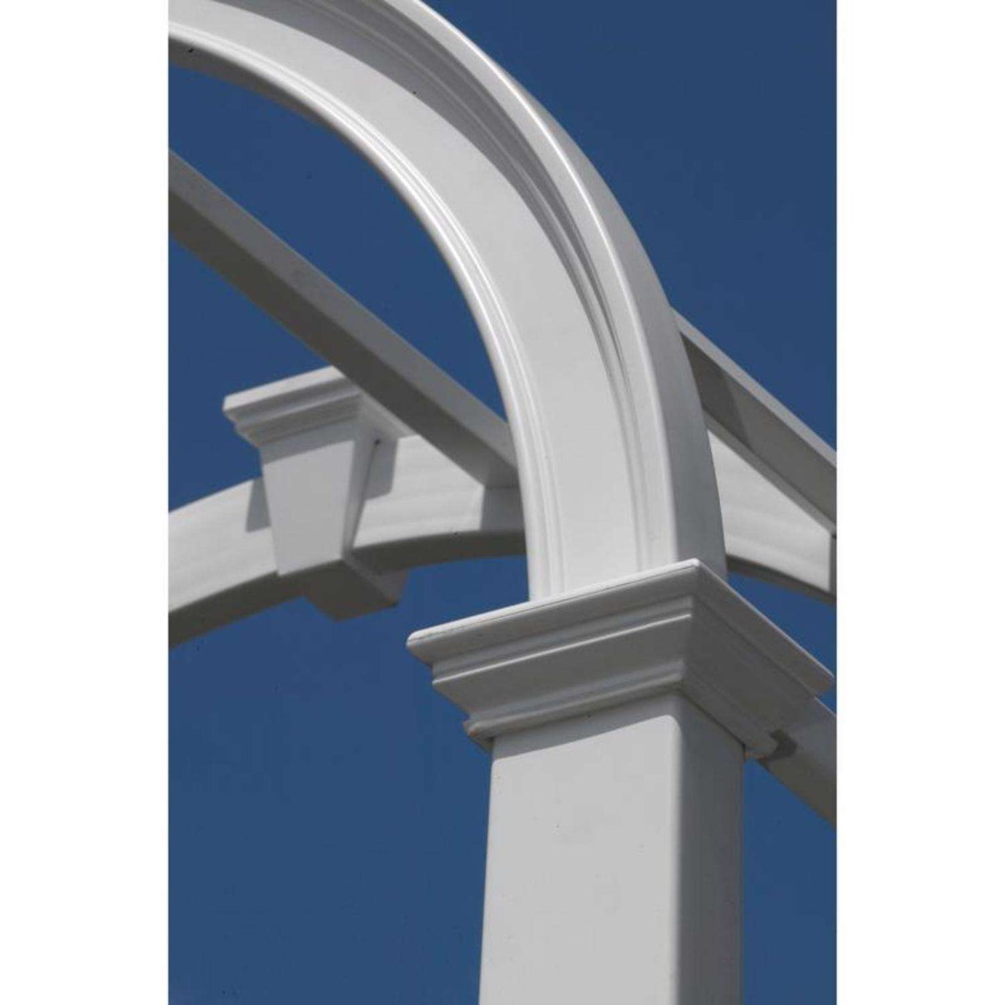  Vita Vienna 86.5 In. H White Vinyl Garden Arbor
