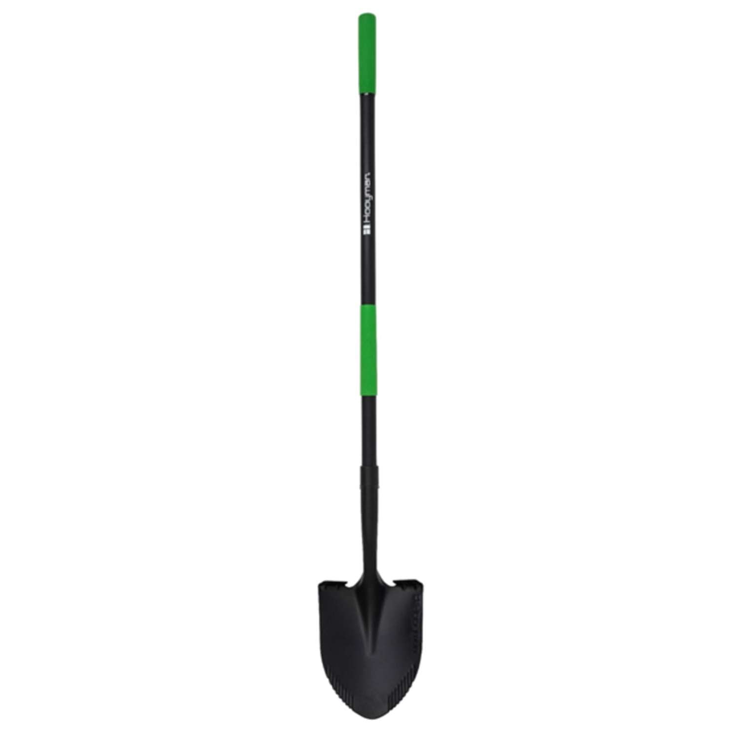  Hooyman 59.25 In. Carbon Steel Round Digging Shovel Fiberglass Handle