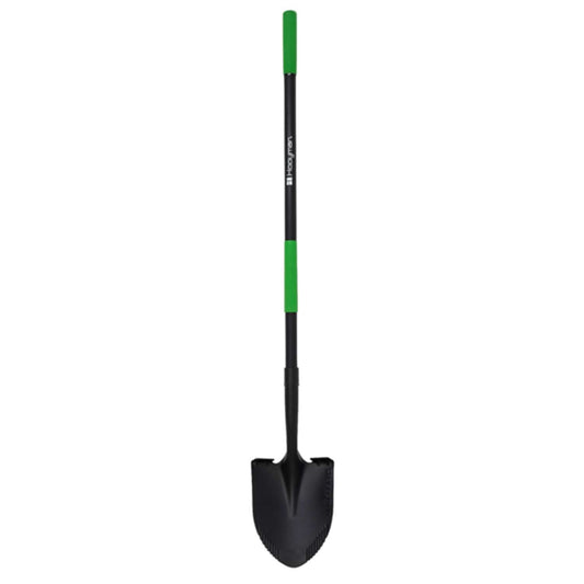  Hooyman 59.25 In. Carbon Steel Round Digging Shovel Fiberglass Handle