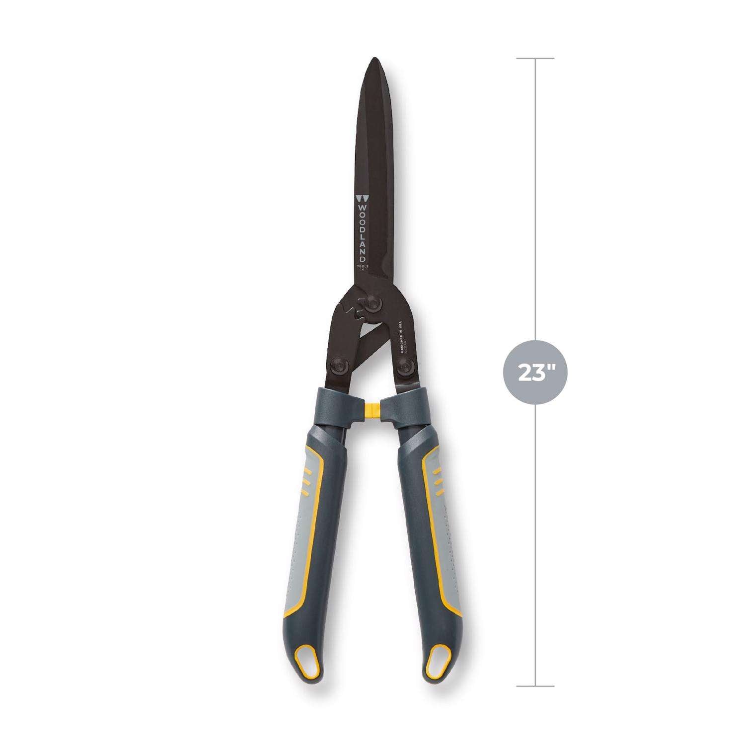  WOODLAND TOOLS Max Force High Carbon Steel Straight Edge Hedge Shears