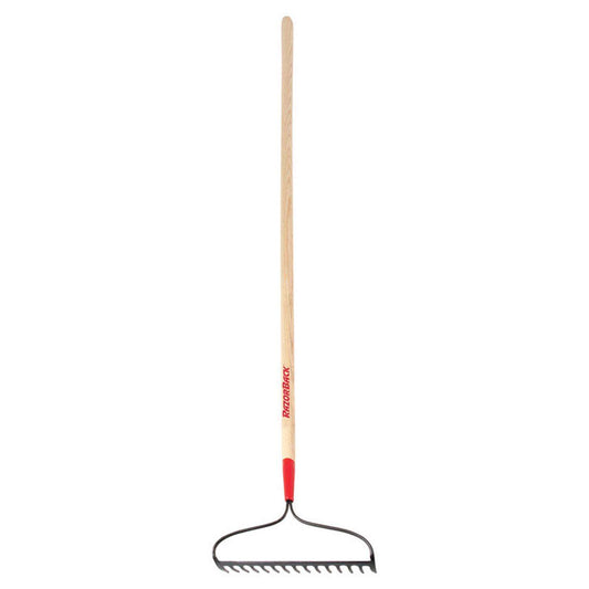  Razor-Back 66.3 In. 15 Tine Steel Bow Rake Wood Handle