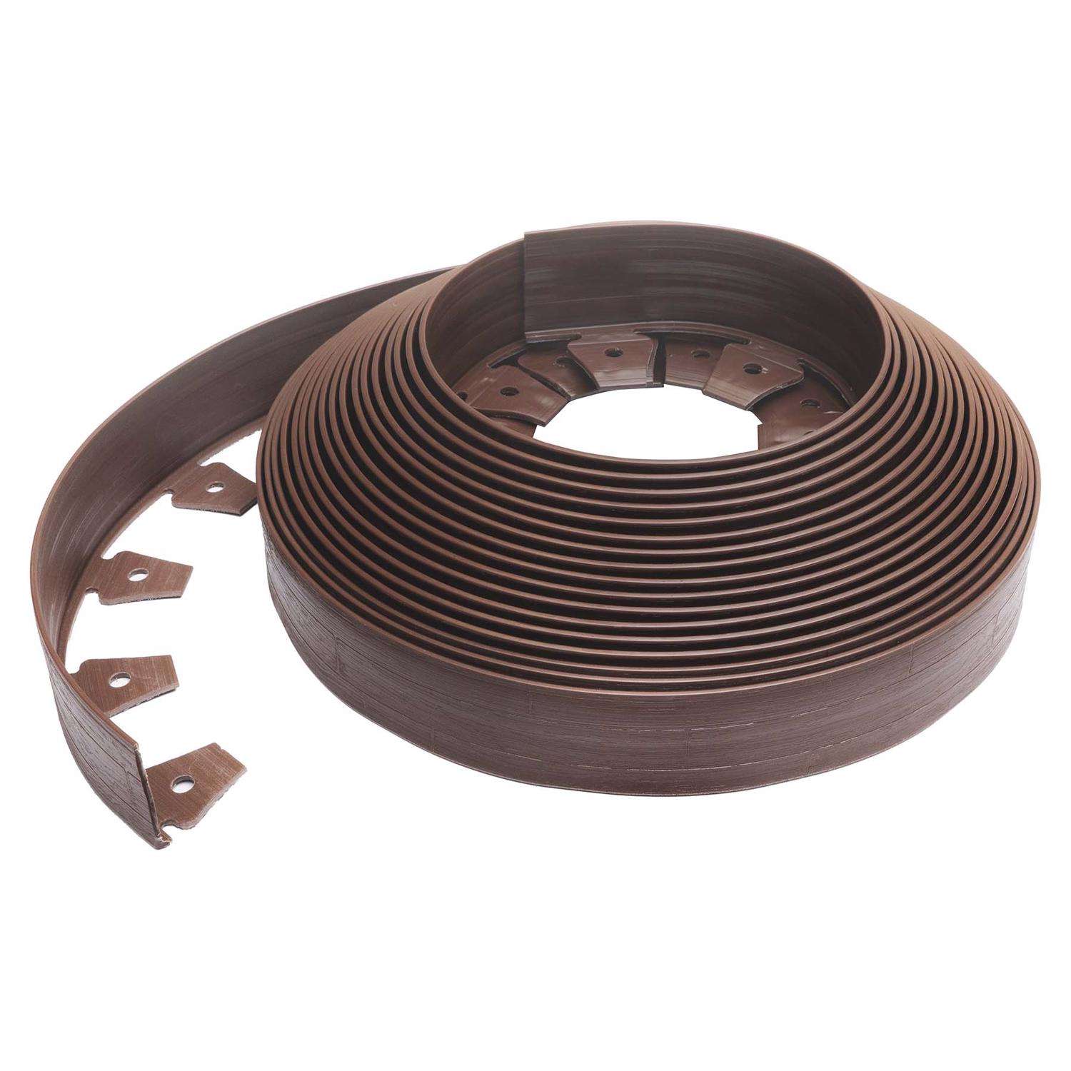 EasyFlex 20 Ft. L X 2.5 In. H Plastic Brown Coiled Edging