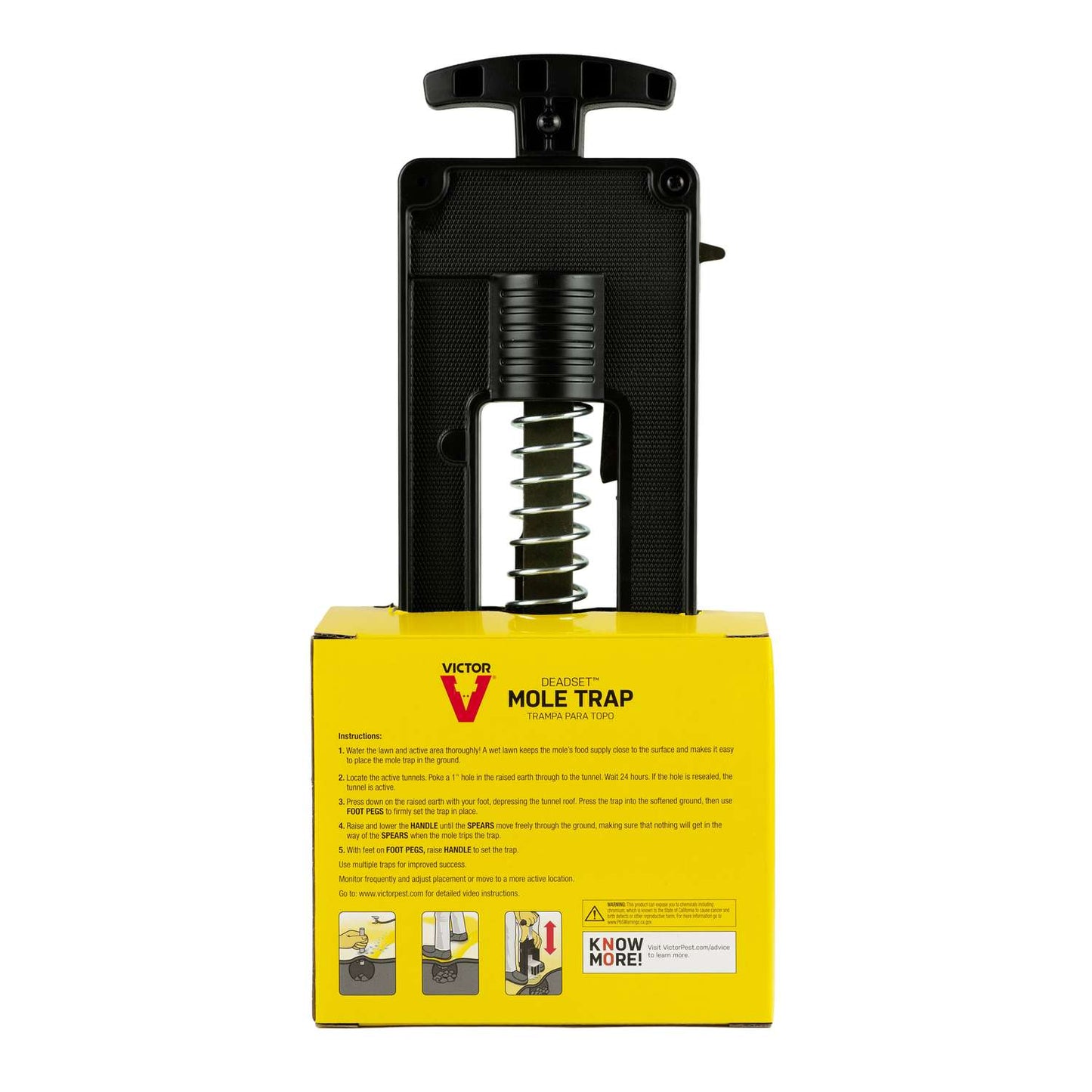  Victor Deadset Medium Plunger Animal Trap For Moles 1 Pk