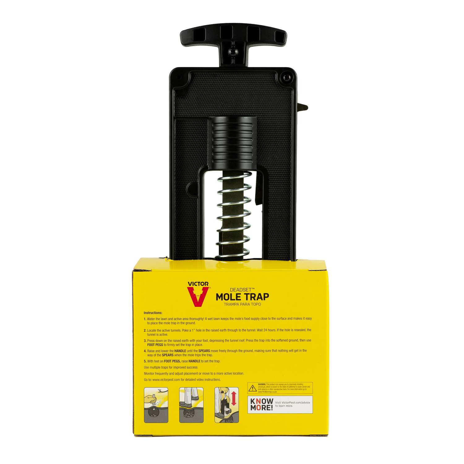  Victor Deadset Medium Plunger Animal Trap For Moles 1 Pk