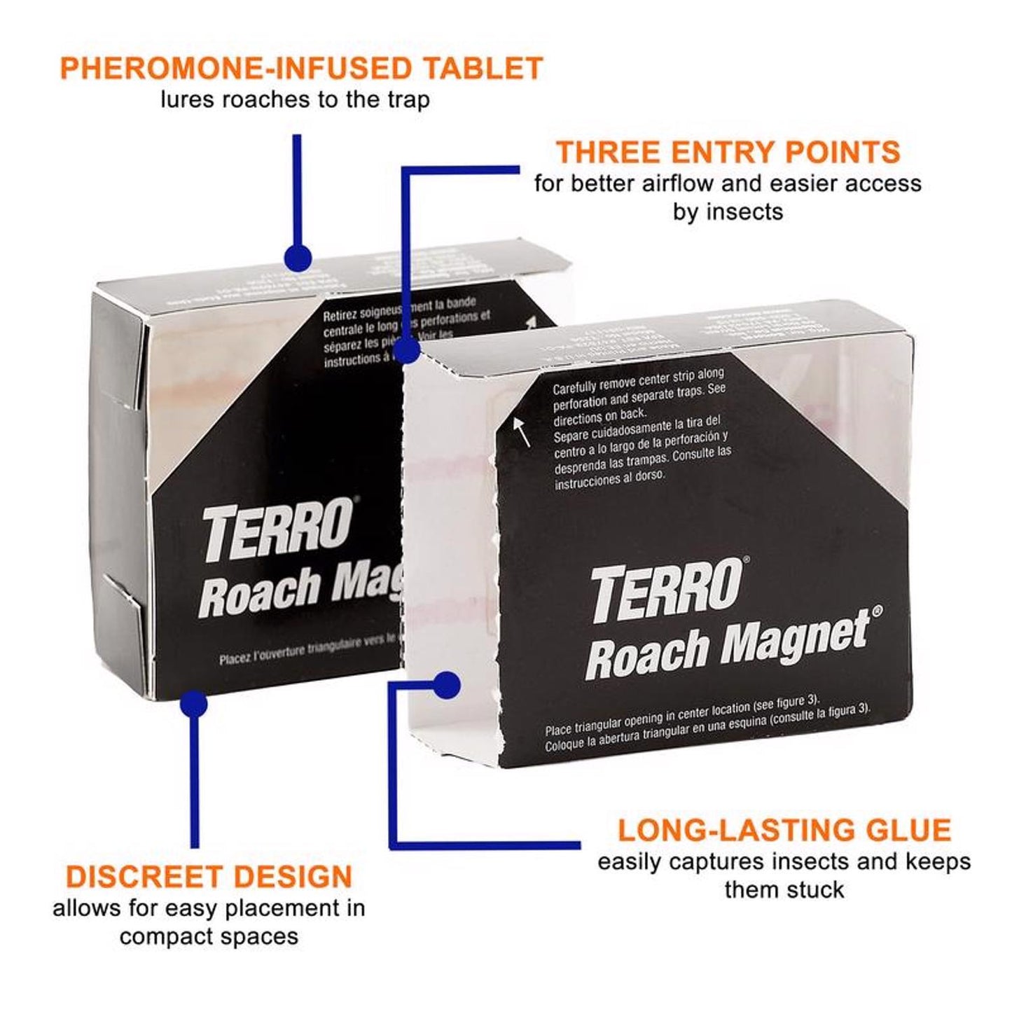  TERRO Roach Magnet Insect Trap 8 Pk