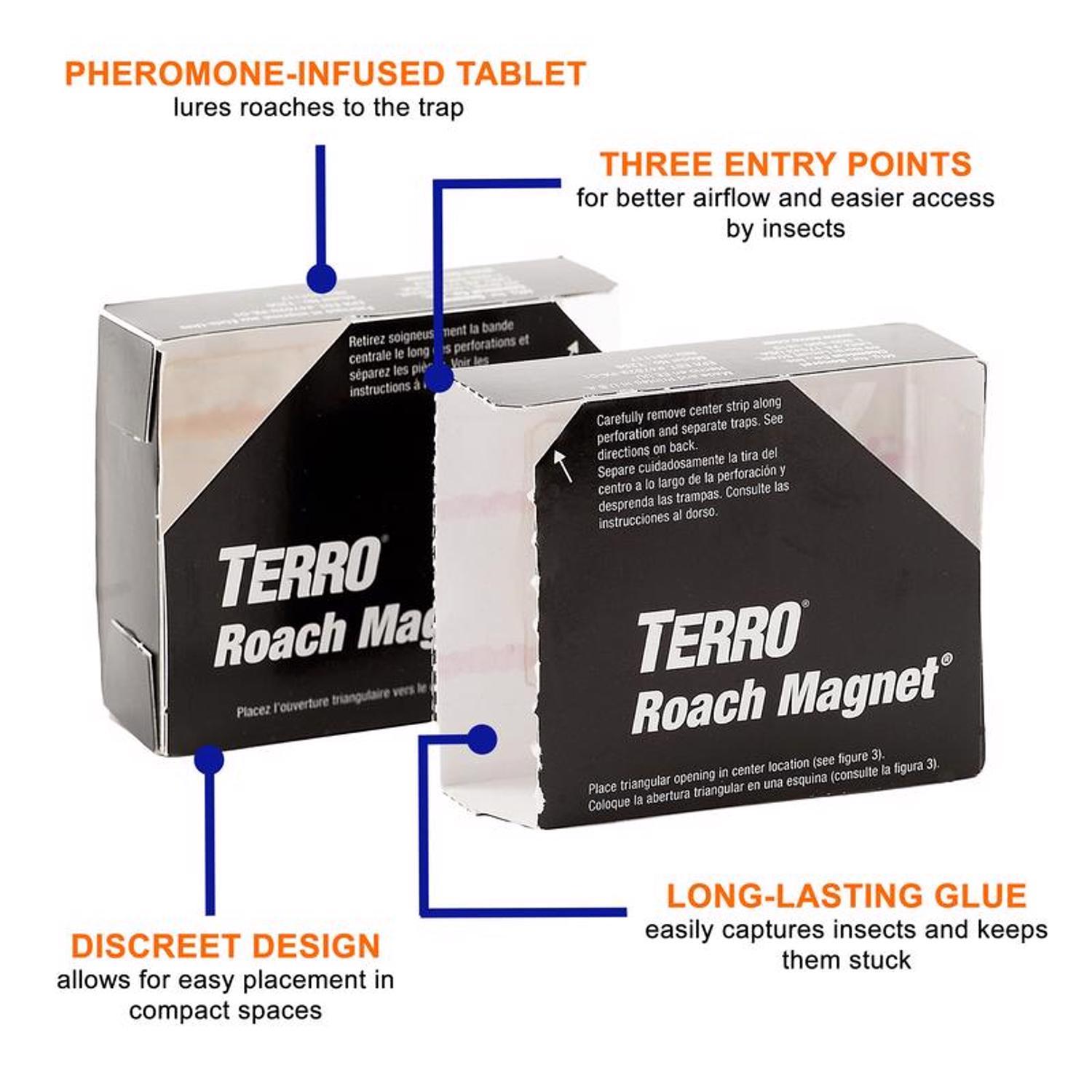  TERRO Roach Magnet Insect Trap 8 Pk