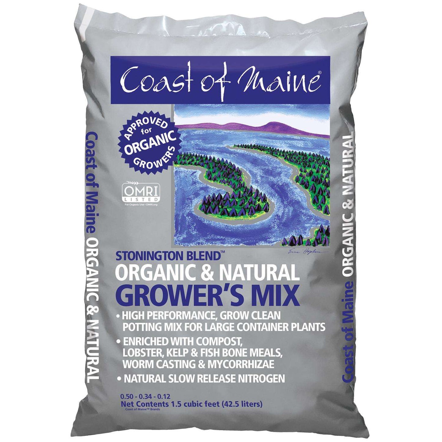  Coast Of Maine Stonington Blend Organic All Purpose Growing Mix 1.5 Cu Ft