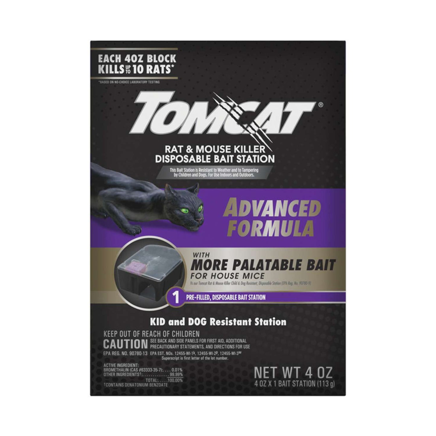  Tomcat Advanced Bait Station And Bait Blocks For Rats 1 Pk