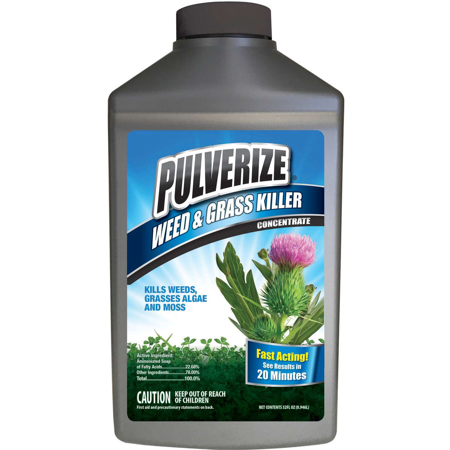  Pulverize Grass & Weed Killer Concentrate 32 Oz
