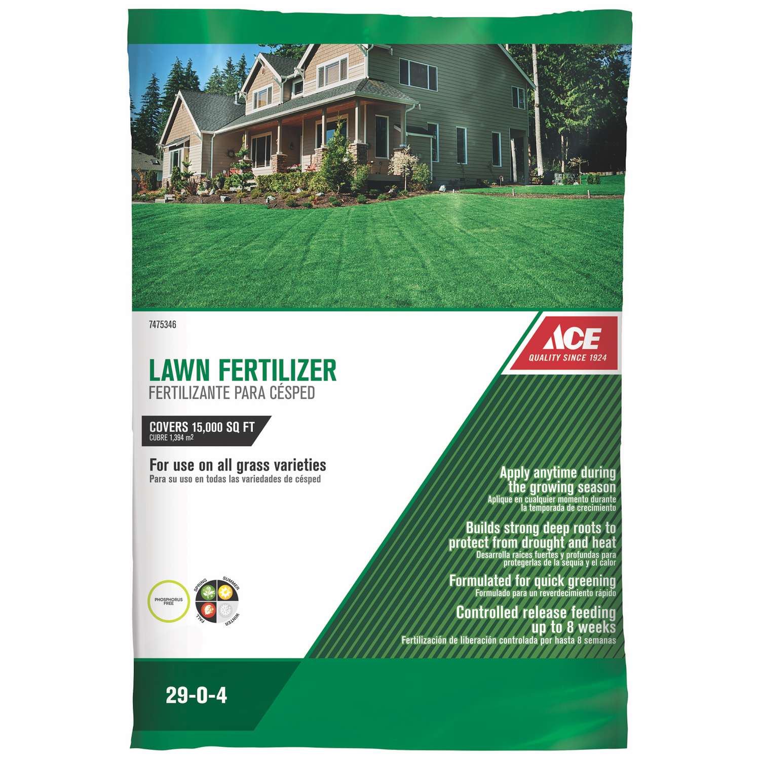  Ace All-Purpose Lawn Fertilizer For All Grasses 15000 Sq Ft