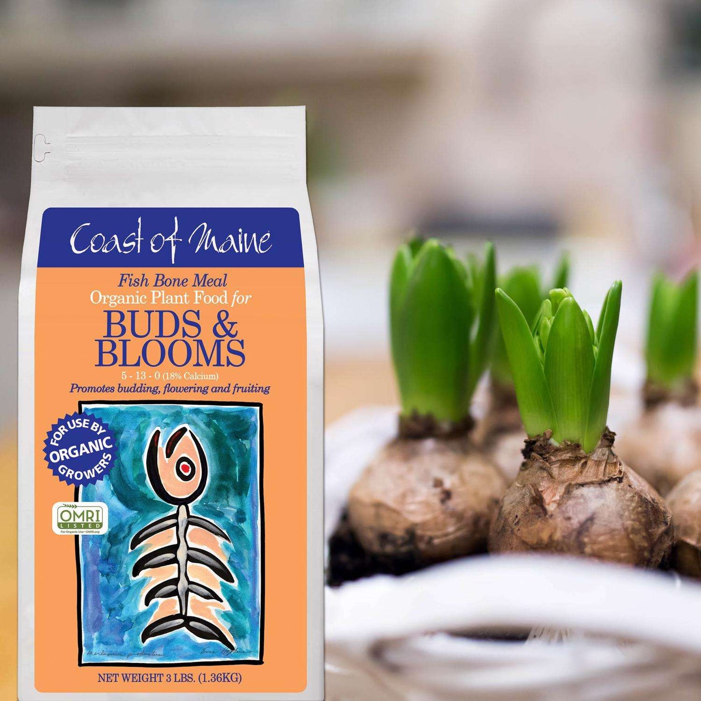  Coast Of Maine Buds & Blooms Organic Granules All Purpose Plant Food 3 Lb