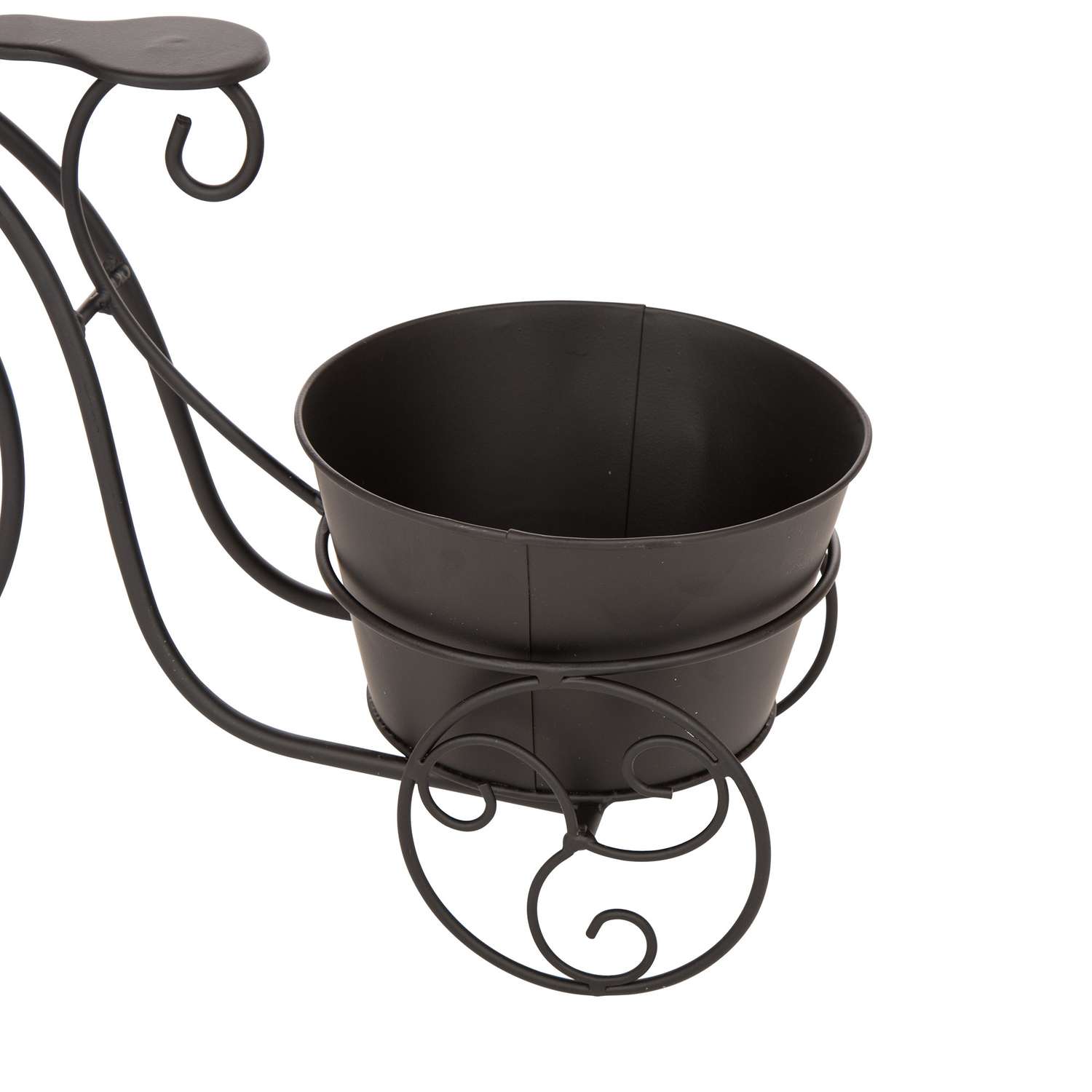  Glitzhome 20.75 In. H X 20 In. W X 7.25 In. D Metal Bicycle Garden Planter Black