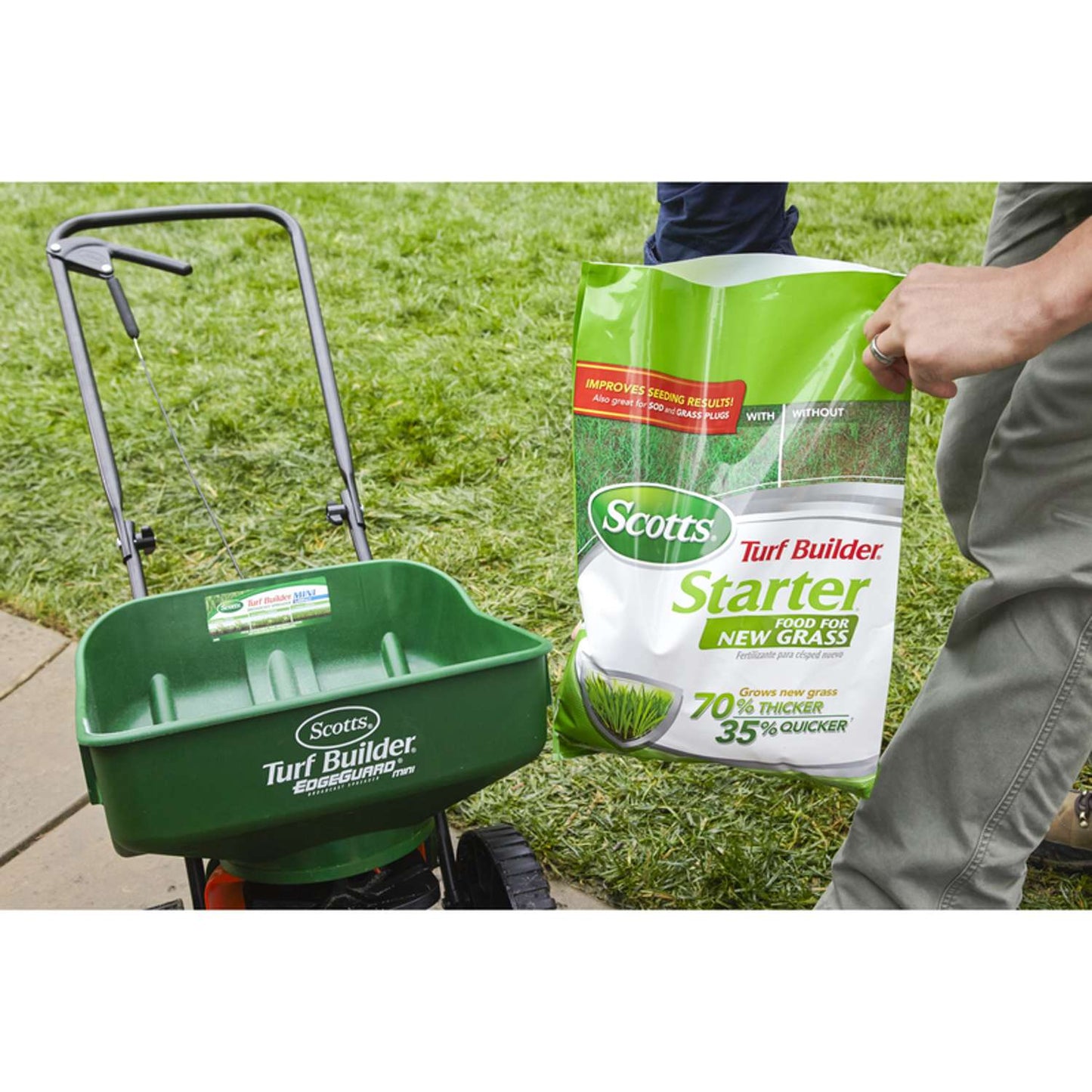  Scotts Turf Builder Lawn Starter Lawn Fertilizer For All Grasses 14000 Sq Ft