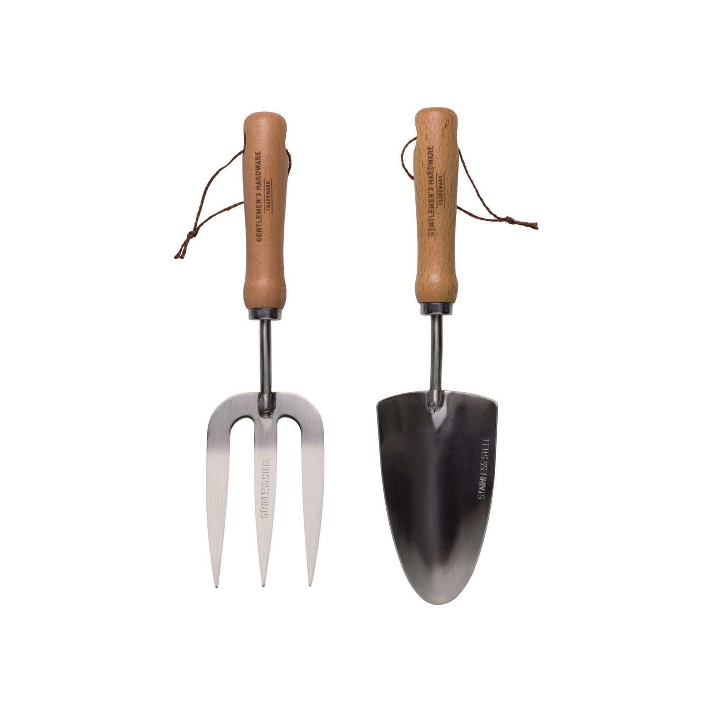  Gentlemen's Hardware Stainless Steel Garden Tool Set Wood Handle
