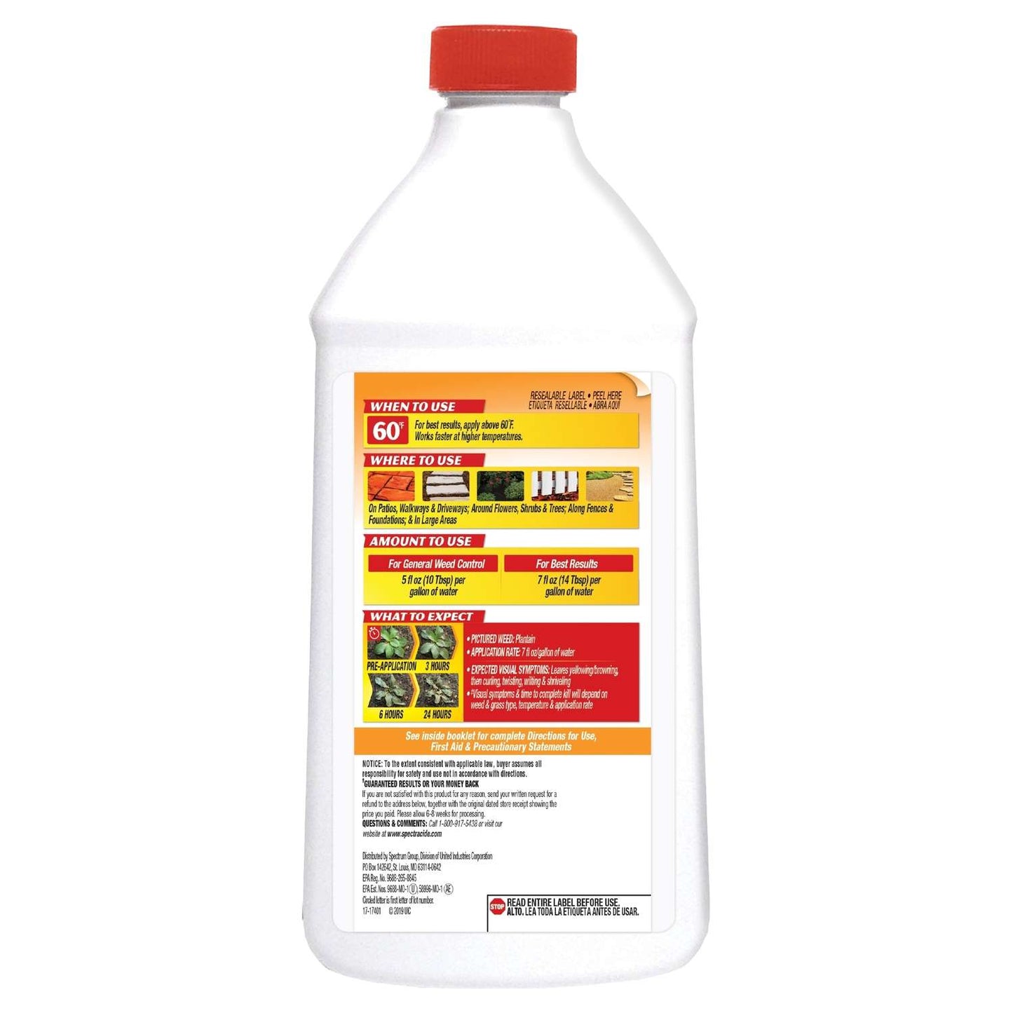  Spectracide Weed And Grass Killer Concentrate 40 Oz