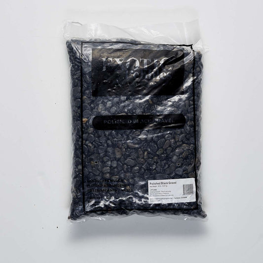  Exotic Pebbles & Aggregates Black Decorative Gravel 20 Lb