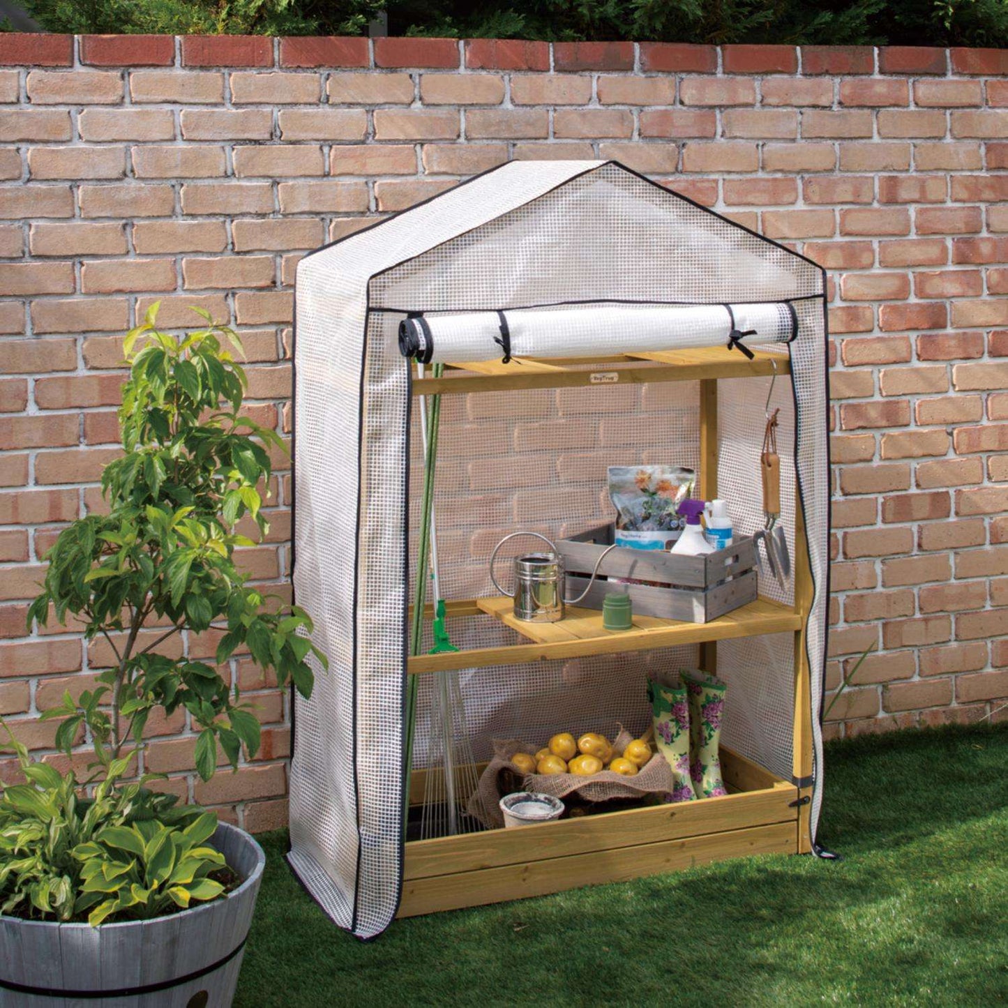  VegTrug Tomato Greenhouse Natural 65.7 In. H X 43.7 In. W Greenhouse