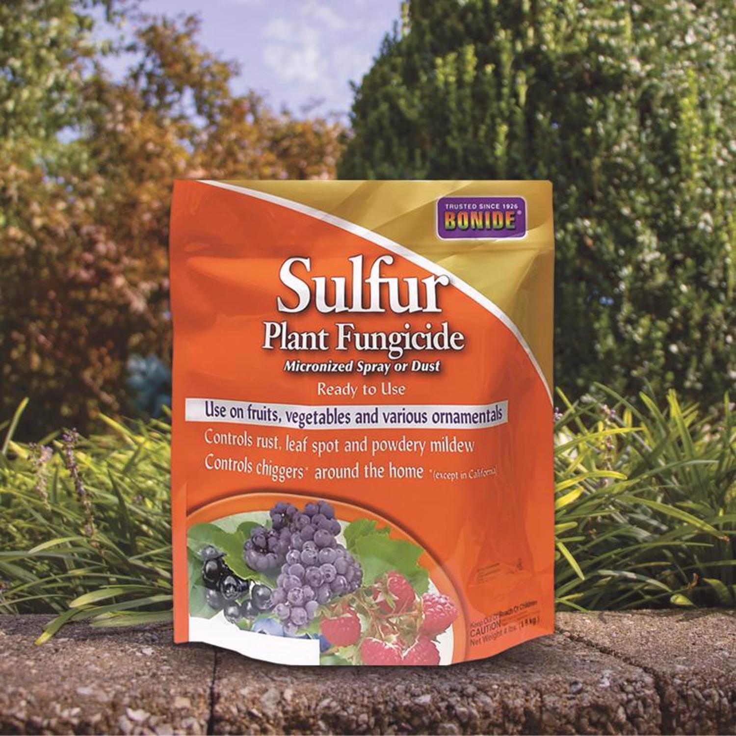  Bonide Sulfur Organic Concentrated Dust Fungicide 4 Lb