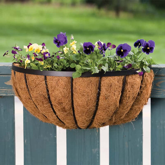  Panacea 22 In. W Steel Deck Rail Planter Black