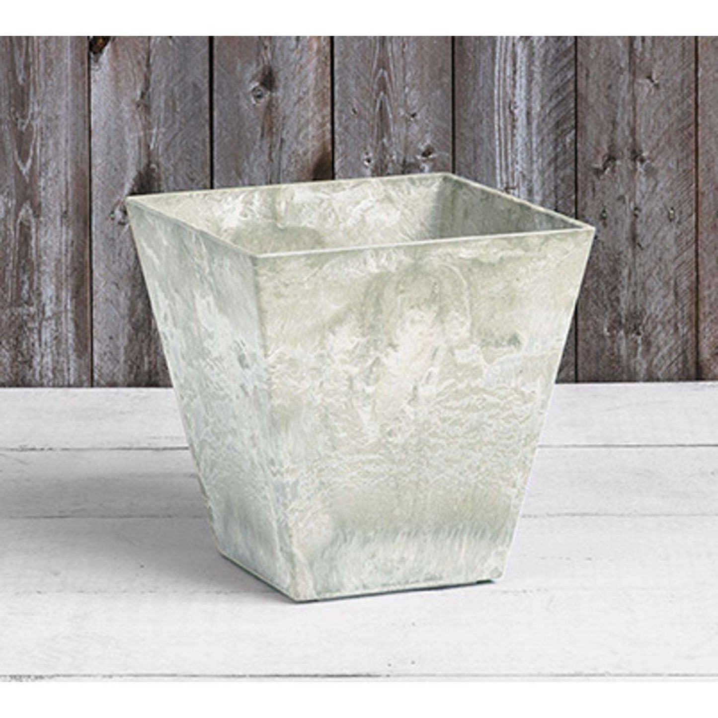  Novelty Artstone 11.5 In. H X 11.8 In. W X 11.8 In. D Resin Ella Planter Mint