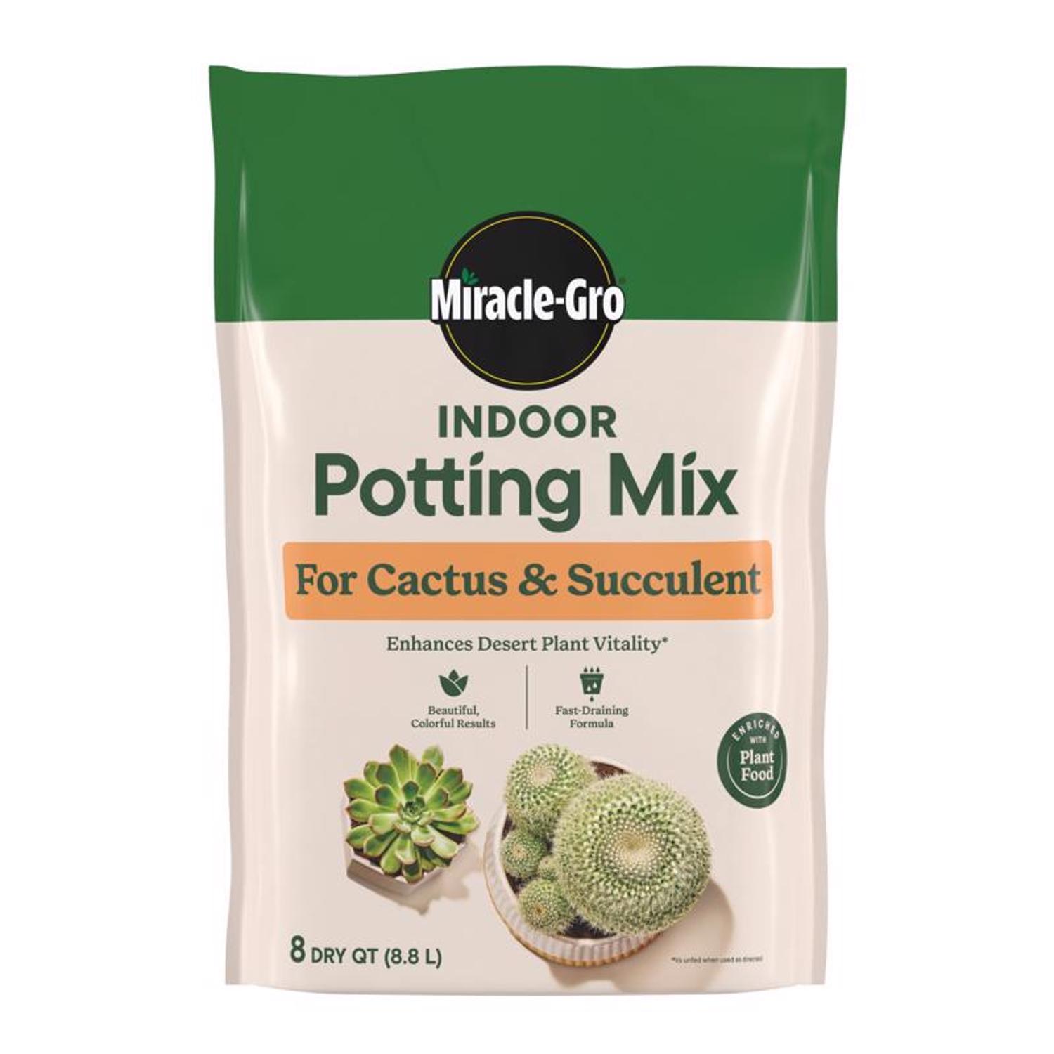  Miracle-Gro Cacti, Citrus And Palm Potting Mix 8 Qt