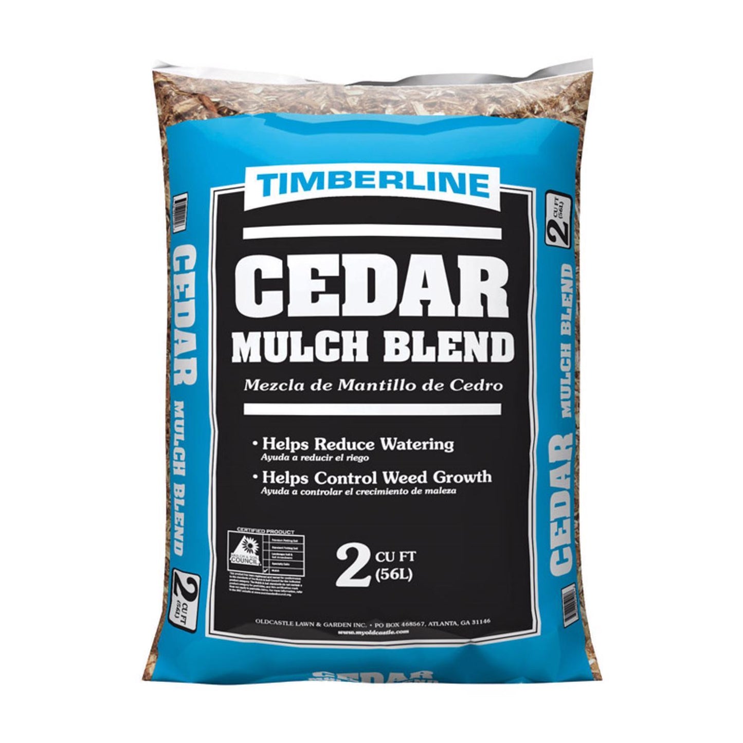  Timberline Brown Cedar Mulch 2 Cu Ft