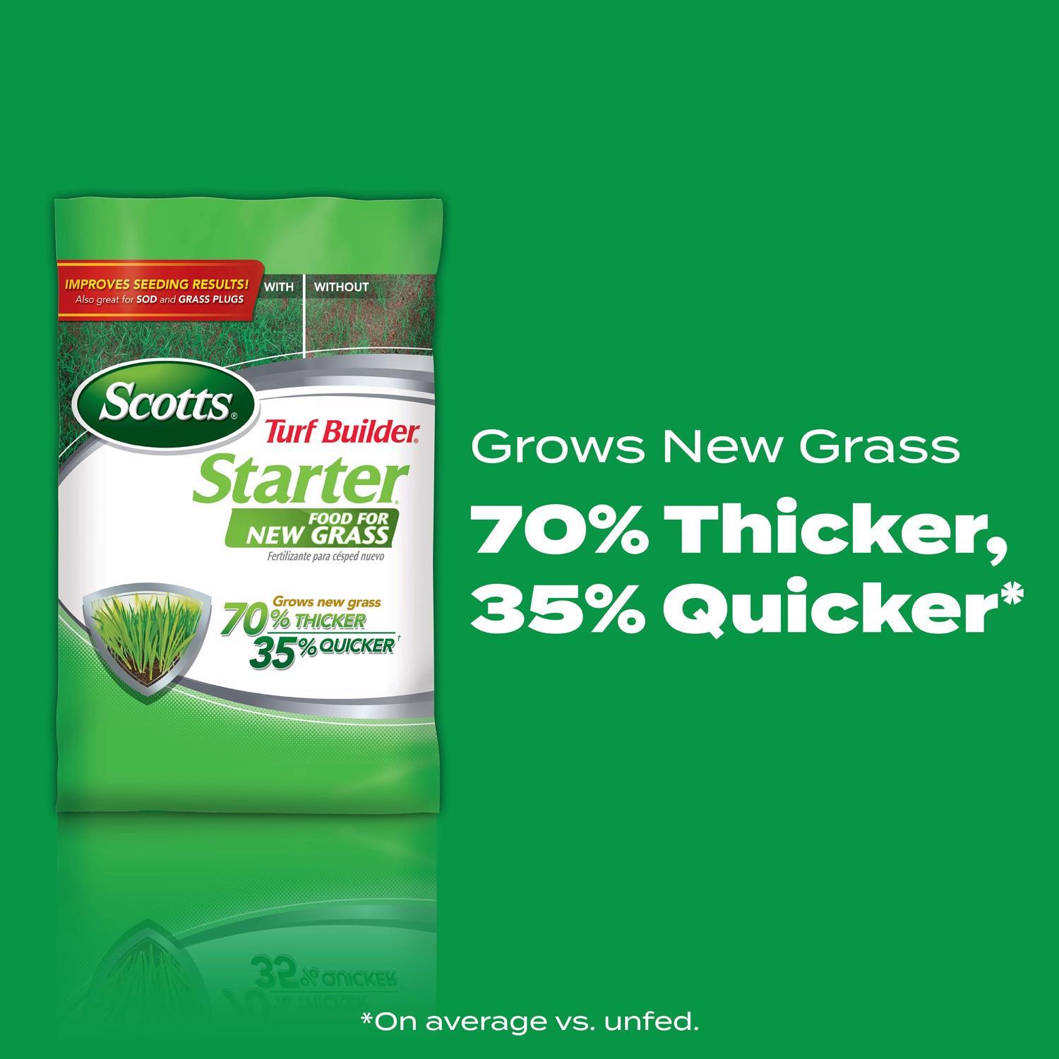  Scotts Turf Builder Lawn Starter Lawn Fertilizer For All Grasses 5000 Sq Ft