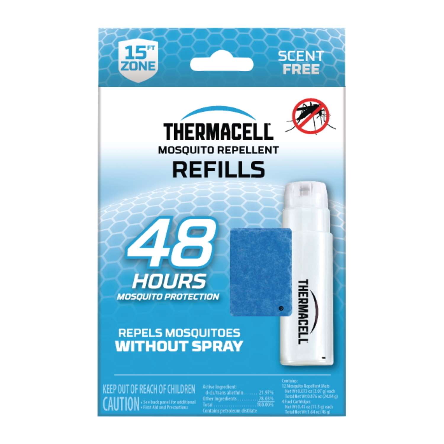  Thermacell Refills Insect Repellent Refill Cartridge For Mosquitoes 0.4 Oz