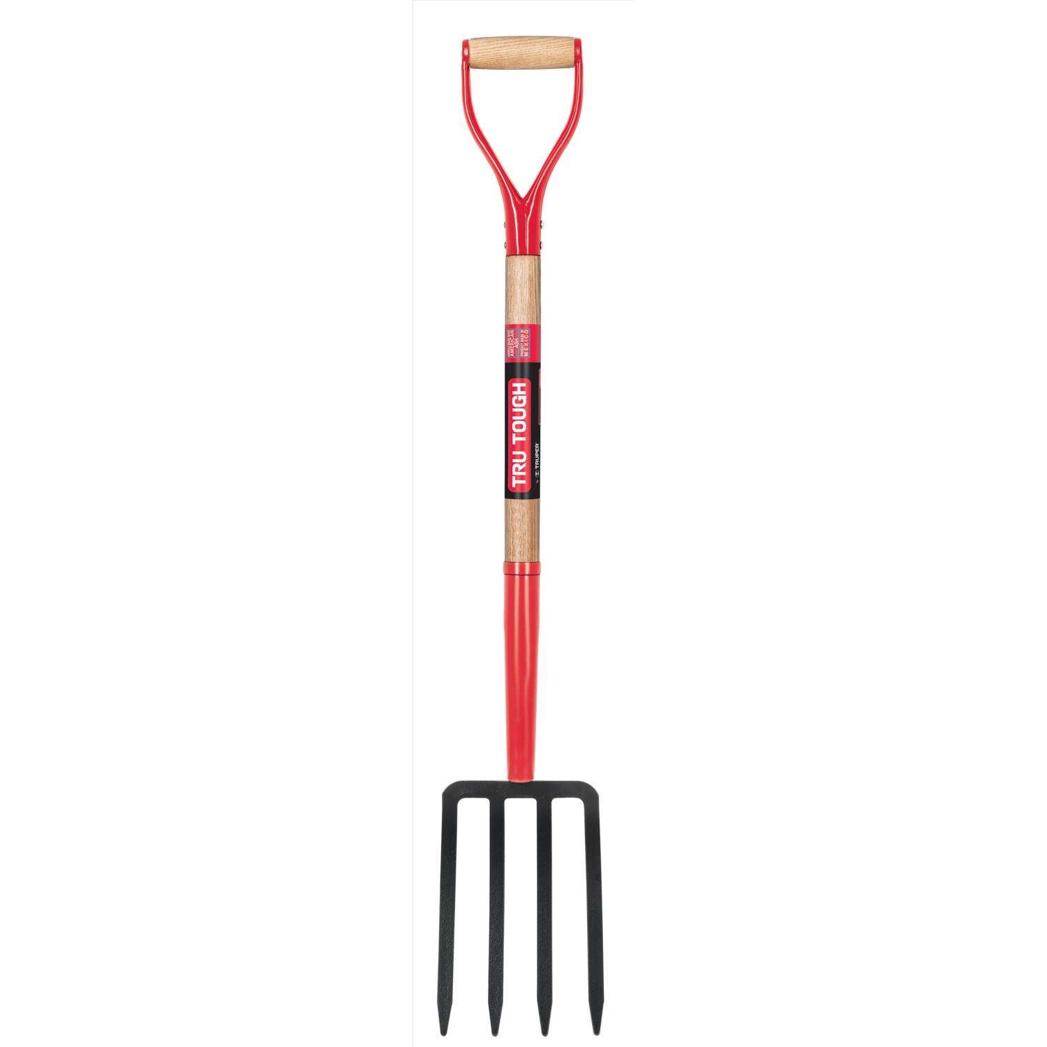  Truper 4 Tine Steel Spading Fork 30 In. Wood Handle