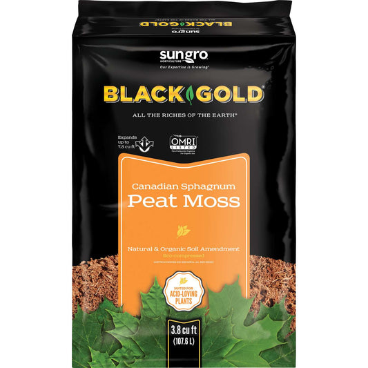  Black Gold Organic Canadian Sphagnum Peat Moss 3.8 Cu Ft