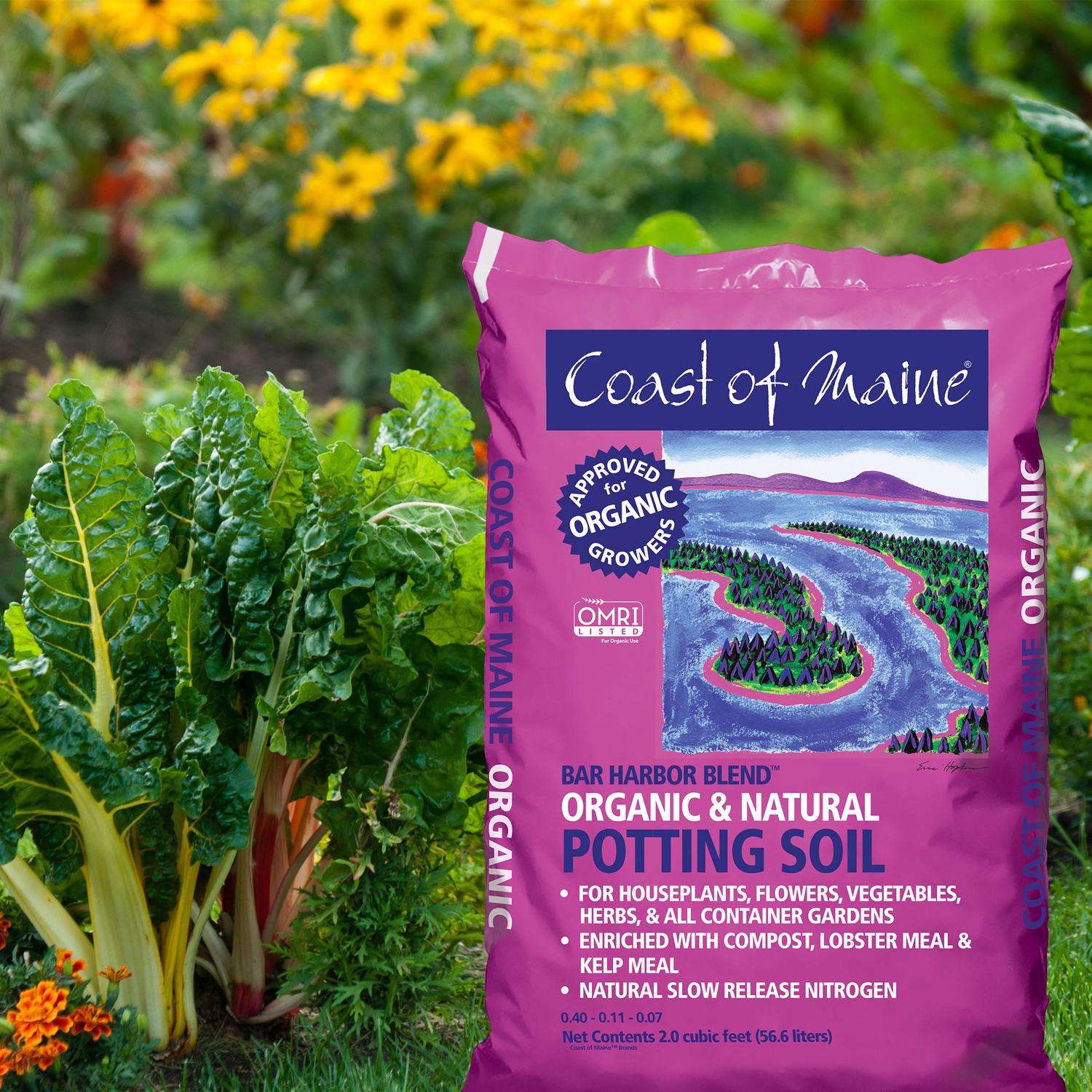  Coast Of Maine Bar Harbor Blend Organic Flower And Plant Potting Soil 2 Cu Ft